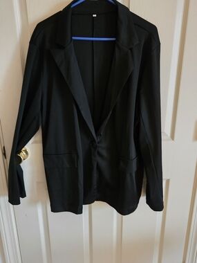 Classic Black Blazer - Single Button